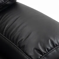 HOMCOM Sillón Relax Reclinable Eléctrico Levanta Personas con Masaje Vibratorio y Calor Puerto USB Control Remoto Negro(m-13)