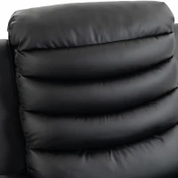 HOMCOM Sillón Relax Reclinable Eléctrico Levanta Personas con Masaje Vibratorio y Calor Puerto USB Control Remoto Negro(m-14)