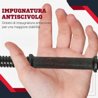 HOMCOM Set Manubri Palestra 20kg (4x2.5kg, 4x2kg) con 8 Dischi da 2kg, 2.5kg, Ø25mm, per Allenamento a Casa(m-5)