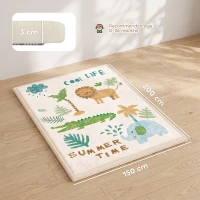 AIYAPLAY Alfombra de Juego para Niños Alfombra Infantil de Espuma Espesor 3 cm Motivo Animal Base Antideslizante 150x200cm(m-3)