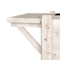 Outsunny Huerto Urbano Elevado con 8 Rejillas y Estantes Tela no Tejida para Cultivo Verduras y Hortalizas 123x54x87 cm Natural(m-10)