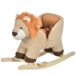 HOMCOM hobbelpaard voor kinderen baby schommeldier paard voor 36-72 maanden roze(c-8)