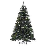 HOMCOM® kunstkerstboom | dennenboom | 200 LED‘s | Ø 112 x 180 cm | groen | Aosom.de