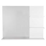HOMCOM bartafel moderne eettafel bureau met 3 opbergvlakken zwart spaanplaat 112 x 57 x106 cm
