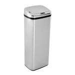 HOMCOM® automatische vuilnisbak prullenbak automatische keukenemmer bewegingssensor roestvrij staal met sensor zilver 50 l 33 x 25 x 84 cm | Aosom.nl