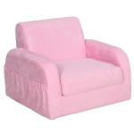 HOMCOM 2-in-1 kinderstoel mini-stoel Kinderbank voor 3-6 jaar 51 x 45 x 38 cm roze