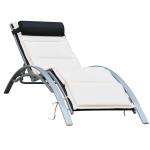 Outsunny Ligstoel ligbank voor buiten tuinstoel relaxstoel ligstoel verstelbaar 2 kleur