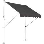Luifel vouwarm knikarmluifel zonwering handslinger balkon aluminium 2 x 1,5 m beige(c-4)