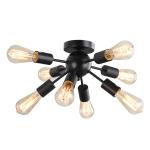 HOMCOM Plafondlamp plafondlamp wandlamp kantoorlamp LED glazen plafondverlichting