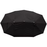 Outsunny parasol met zwengel tuinparasol dubbele marktparasol 460 x 270 cm zwart