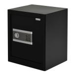 HOMCOM Safe, kluis, meubelkluis, met elektronisch slot, staal, zwart + zilver, 38 x 31 x 42,7 cm safe meubelkluis elektronisch slot staal zwart 38 x 31 x 42,7 | Aosom.de