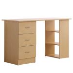 Bureau computertafel bureau bureau elegant design MDF + staal wit 120x60x76cm(c-7)