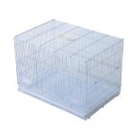 Vogelkooi volière vogelhuis metalen vogelhuis voor vogels met staander wit(c-2)