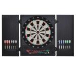 Elektronisch dartbord dartschijf dartset met 6 darts zwart + oranje 8 spelers(c-1)