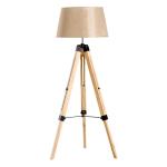HOMCOM staande lamp vloerlamp stalamp hoogte 99-143 cm woonkamer E27 grenen 2 kleuren