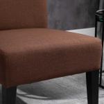Eetkamerstoelen set van 2, keukenstoel met rugleuning in donkergrijs fluweel(c-9)