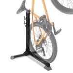 HOMCOM Fietsstandaard universele fietsstandaard met 2 haken in hoogte verstelbaar zwart