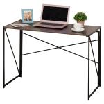 Bureau computertafel bureau bureau elegant design MDF + staal wit 120x60x76cm(c-8)