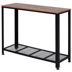 consoletafel met 2 lades console sideboard houten poten hal wit(c-3)
