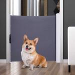 Hondenhekwerk veiligheidshekje veiligheidshek PET metaal 72-107 x 76 cm(c-2)
