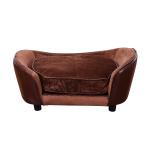 luxe hondenbank hondensofa kunstleer kattenbank hondenmand huisdier roze(c-7)