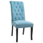 Eetkamerstoelen set van 2, keukenstoel met rugleuning in donkergrijs fluweel(c-10)
