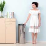 Homcom afvalemmer met automatische sensor met binnenemmer 50 l / rond | Aosom.de