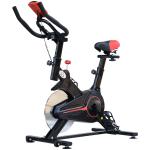 HOMCOM® fitnessfiets thuisfitness hometrainer fitness bike zwart binnen fietsen fietstrainer 102 x 47 x 104 cm