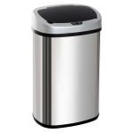 HOMCOM® Automatische vuilnisbak met infraroodsensor 58 L zilver | Aosom.de