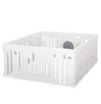 HOMCOM babybox barrière 12 elementen beschermende box tandwielen HDPE roze(c-2)