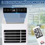 HOMCOM Mobiele airconditioner 3-in-1 airconditioner ontvochtiger 2,1 kW afstandsbediening ABS