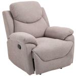 HOMCOM relaxfauteuil enkele sofa ligbed kantelbaar 150 ° TV-fauteuil linnen beige 97 x 96 x 105,5 cm | Aosom.de
