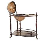 HOMCOM MDF Retro Globe Design Mini Bar Drinks Cabinet Brown(c-1)