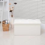 Homcom Faux Leather Folding Storage Ottoman Bench Foot Rest Stool Seat Versatile(c-1)