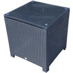 Outsunny Rattan Side Table-Black(c-2)