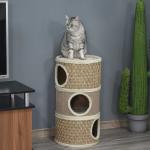 Pawhut Cat Litter House-Dark Brown(c-4)