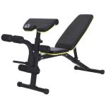 HOMCOM Steel Foldable Home Core Workout Bench Red/Black(c-1)