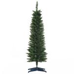HOMCOM 150CM Pre-Lit Fibre Optic Christmas Tree Metal Base 170 Branch Tip LED Lights(c-6)