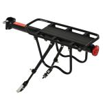 HOMCOM Aluminium Bike Back Carrier Rack Bicycle Carrier Beach Cruiser Fixie for Cargo -Black(c-2)