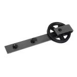 HOMCOM Sliding Wood Barn Door Hardware Kits Track Roller(c-7)