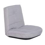 HOMCOM Modern Double Seat Sofa Compact Loveseat Couch Padded Linen Upholstery Steel Leg Grey(c-4)