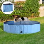 Pawhut Φ100x30H cm Pet Swimming Pool-Blue(c-2)