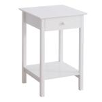 HOMCOM 40Lx30Wx55H cm End Table-White(c-5)