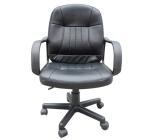 HOMCOM Linen Upholstered High-Back Home Office Chair White/Grey(c-3)