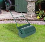 Outsunny Metal 5 Spike Lawn Aerator Roller Green(c-3)