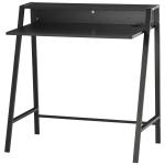 HOMCOM Computer Desk with Elevated Storage Shelf - Black(c-1)