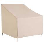 Outsunny Waterproof Furniture Cover For 3 Seat Rattan Sofa, 600D Oxford Cloth, 152Lx87Wx58-79H cm-Beige/Coffee(c-2)