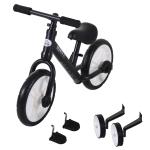 HOMCOM PP Toddlers Removable Stabiliser Balance Bike Black(c-1)