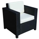 Outsunny Rattan Single Sofa Chair-Black(c-2)