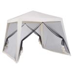 Outsunny Garden Gazebo W/Mosquito Net-Brown(c-1)